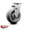 Service Caster 6 Inch Thermoplastic Rubber Wheel Swivel Caster with Roller Bearing SCC SCC-20S620-TPRRD